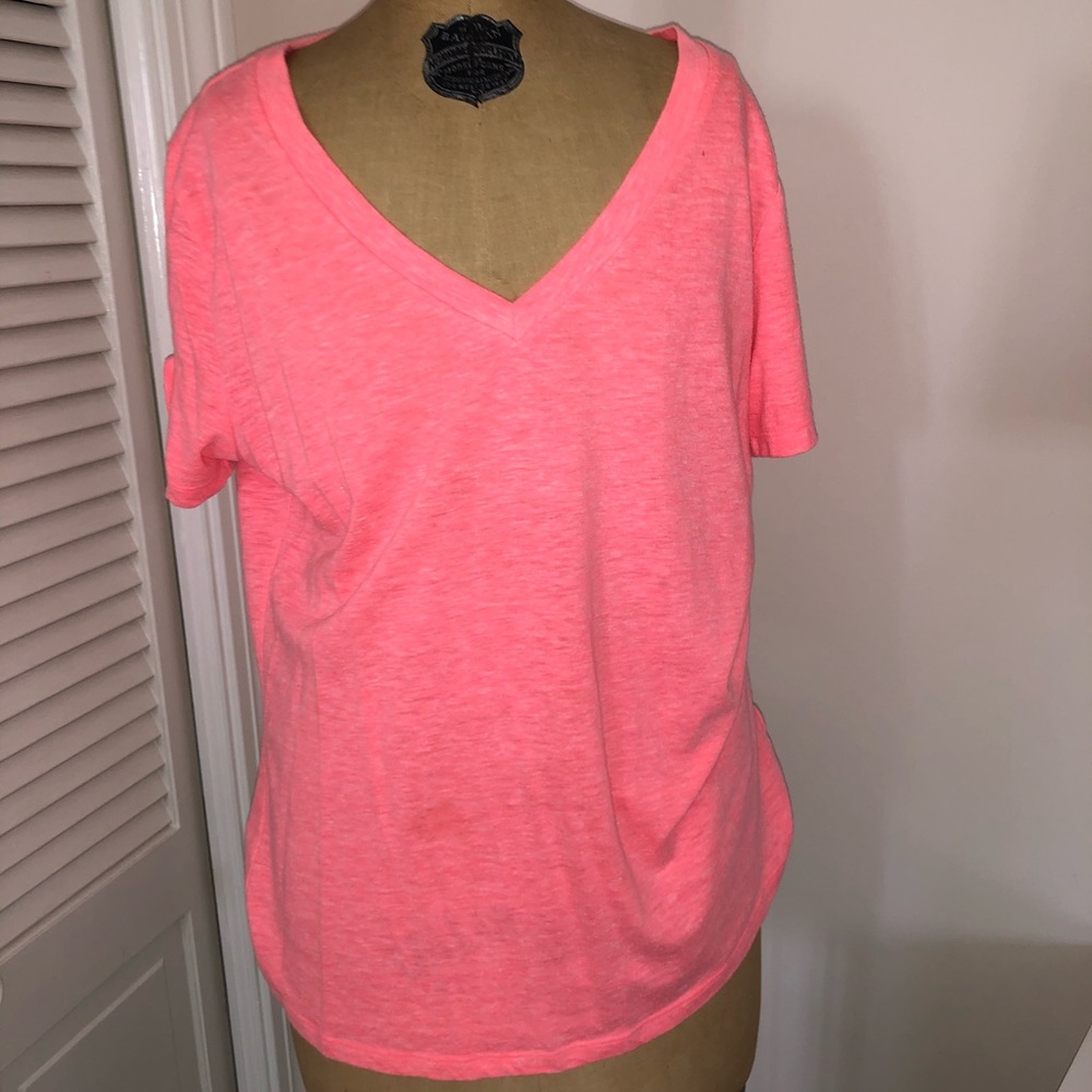 Hot pink old navy v neck